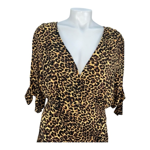 Jessica Simpson Leopard Print Midi Dress – Size 1X Dress - Picture 10 of 16